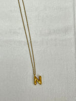 Gold Initial Necklace N