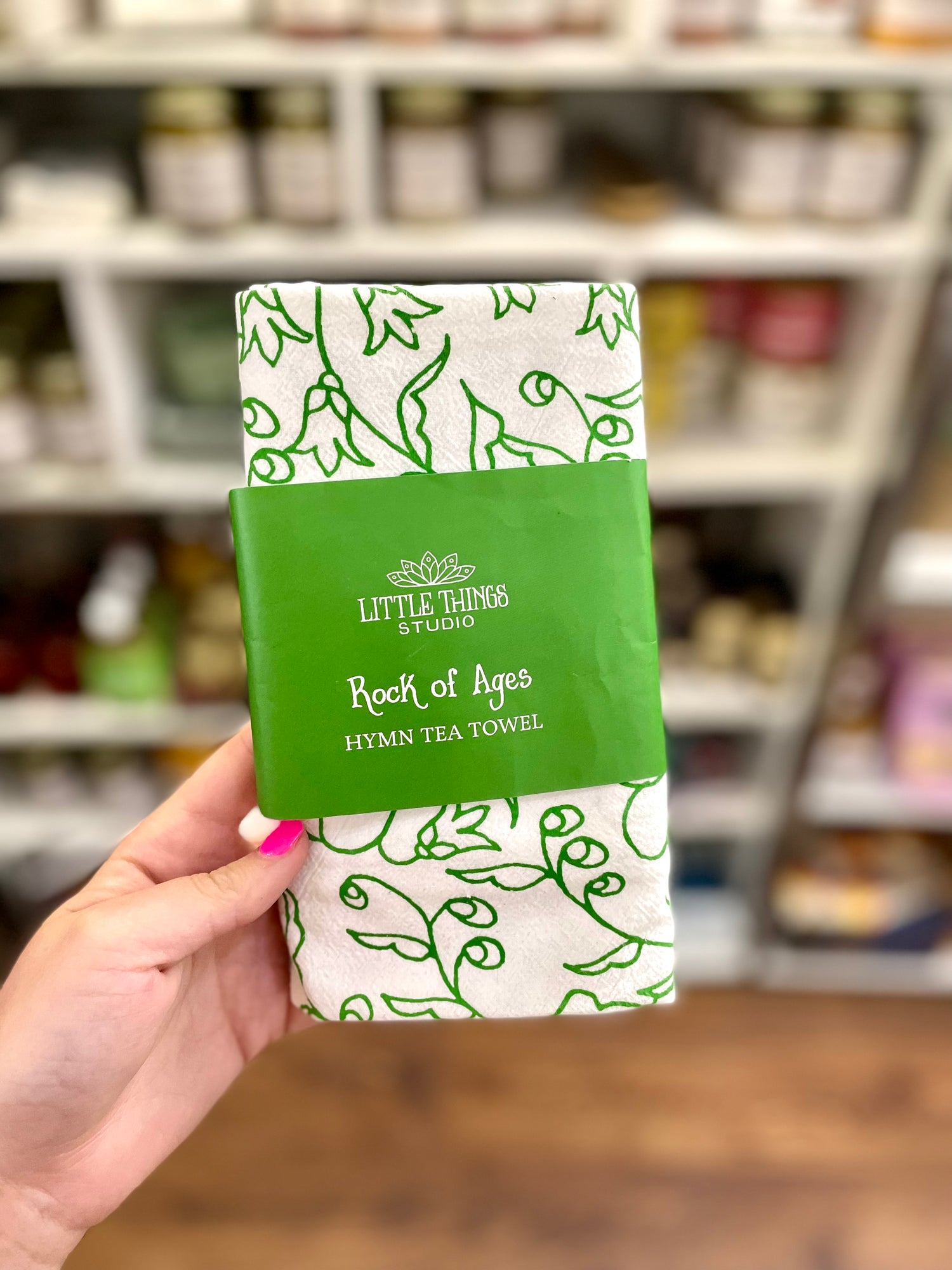 Rock Of Ages Tea Towel