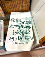 He Has Made Tea Towel