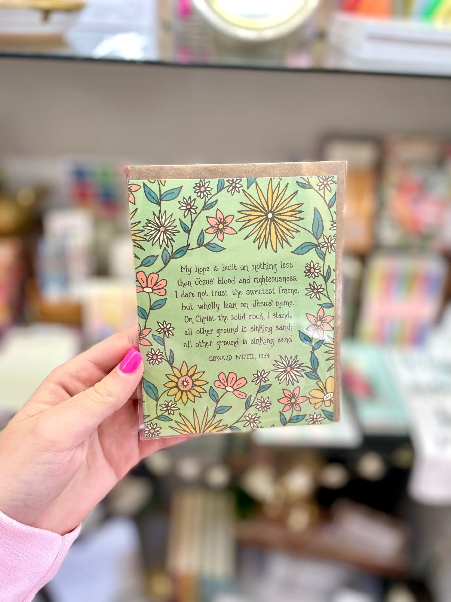 My Hope Is Built Greeting Card