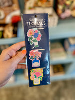 Ever Upward Florals Shaped Magnetic Bookmarks
