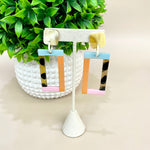 Sunshine Tienda Neutral Colorblock Earring