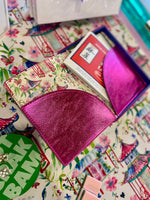 Metallic Hot Pink Mahjong Card Folio