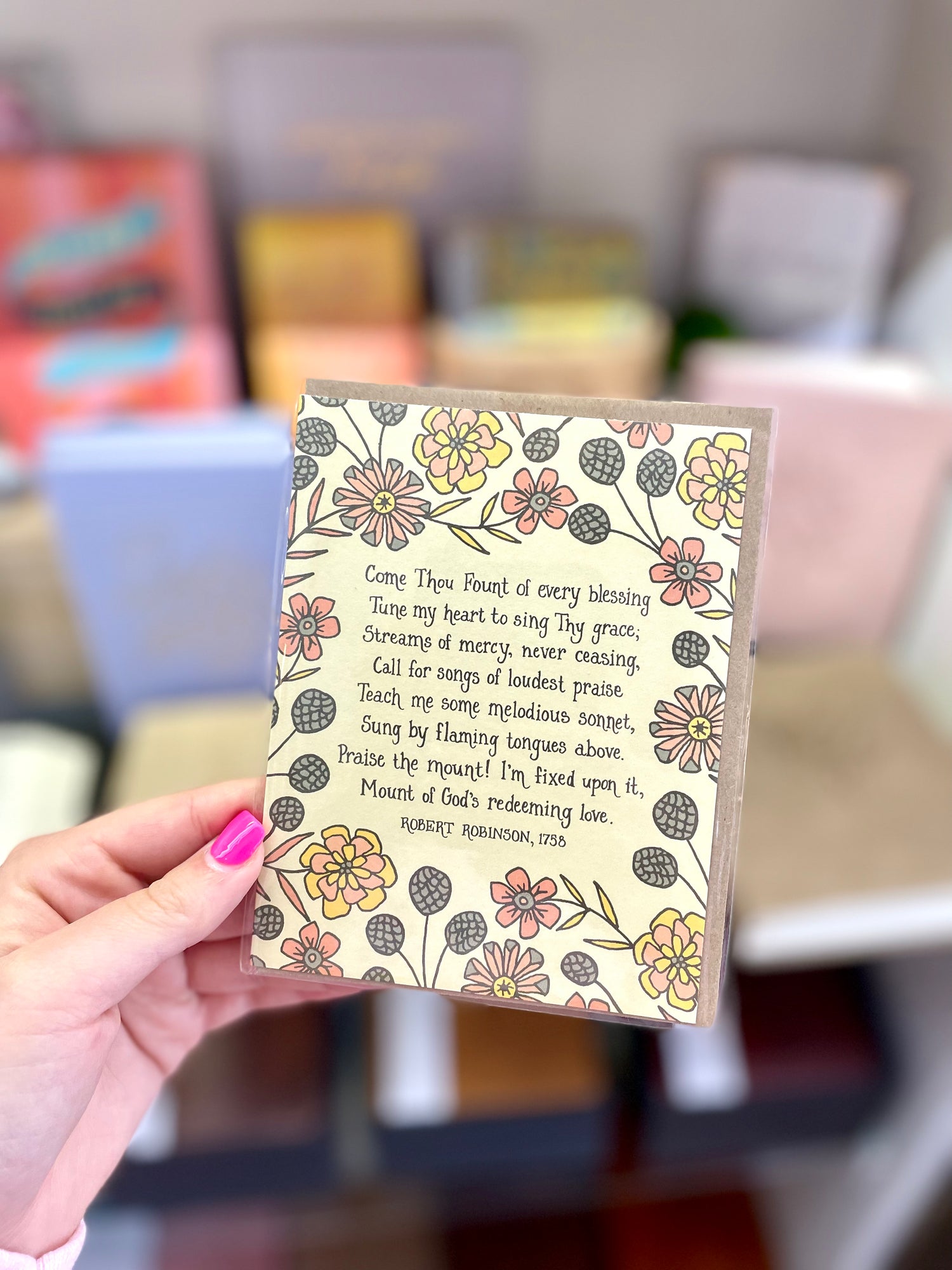 Come Thou Fount Greeting Card