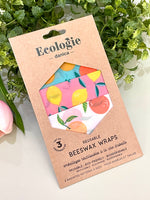 Ecologie Beeswax Food Storage Citrus Print Set of 3