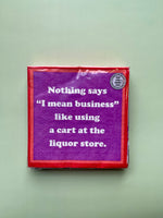 Drinks on Me Cocktail Napkins : Fireball