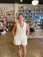 Ditsy Cotton Romper