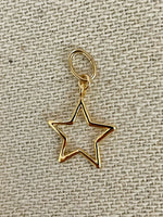 Open Star Charm