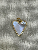Mother of Pearl Heart Charm