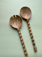 Mango Wood Salad Servers