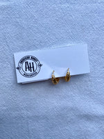 Graduated Mesh Huggie Hoops