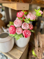 Pink Mini Ranunculus Bundle : 10 Stems