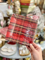 Dessert Plate Classic Check BI 7"Sq