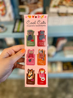 Cool Cats Magnetic Bookmarks