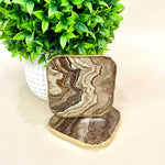 Marble Coaster Brown