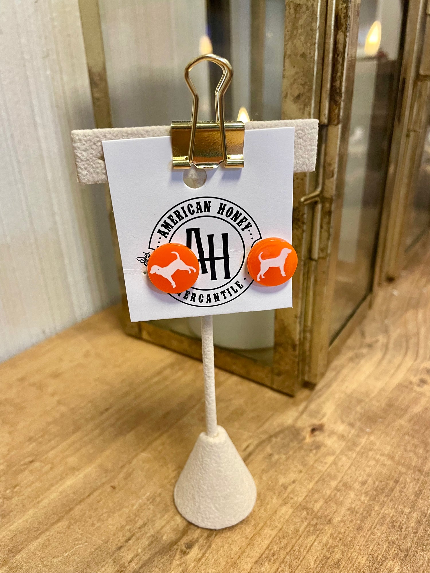 GameDay Hound Dog Earring