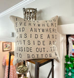 I Love You Everywhere Pillow