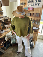 Olive Edge Sweater