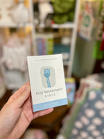 Tiny Testament Bible Blue Leather