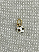 Enamel Soccer Ball Charm