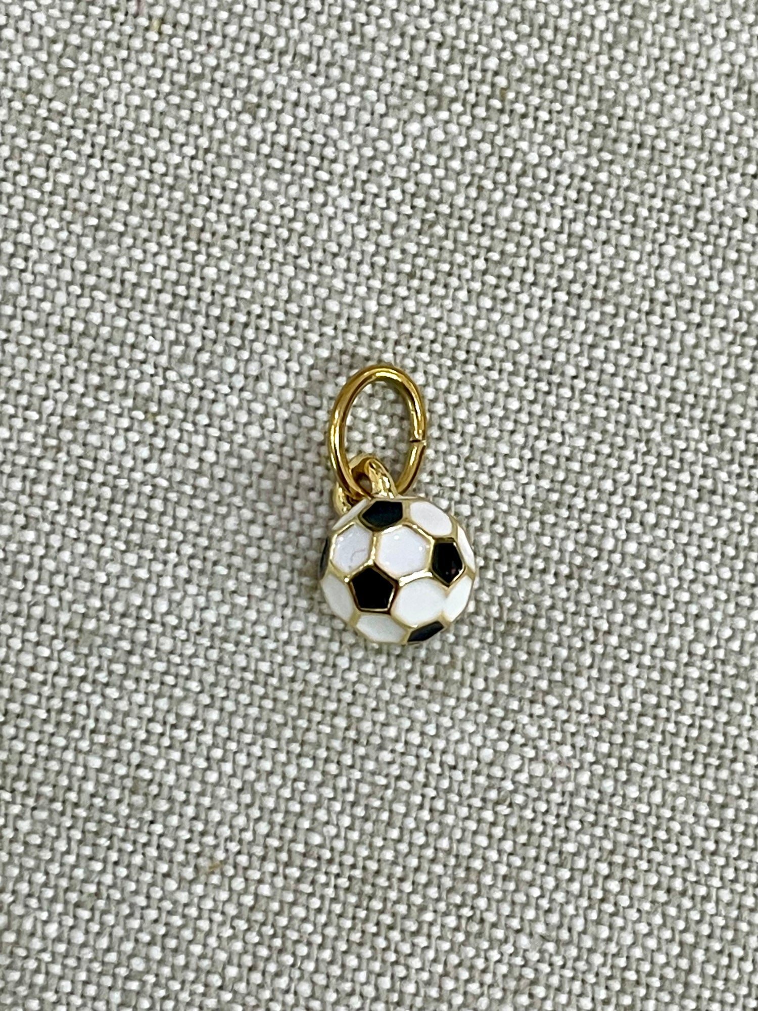 Enamel Soccer Ball Charm