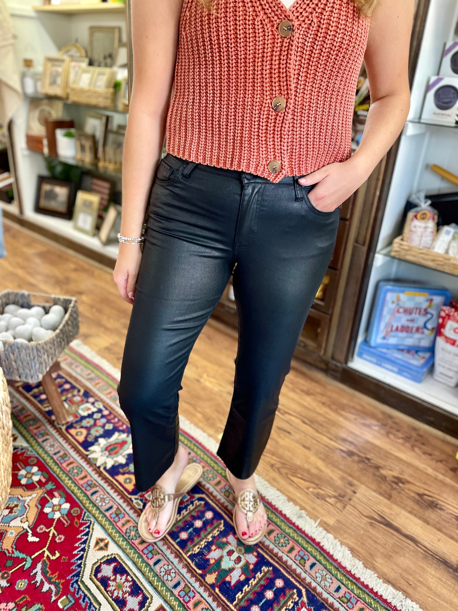 KUT Kelsey High Rise Ankle Flare Jeans