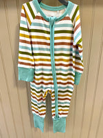 Spring Stripes Convertible Baby Pajamas
