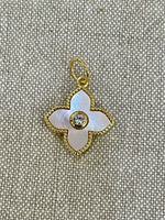 Mother of Pearl Clover Charm