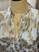 Initial Necklace Gold Bubble - Water Resistant