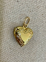 Locket Gold Heart Charm