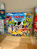 Farm Square Coloring Book
