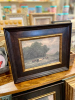 Cattle Grazing Framed Artwork
