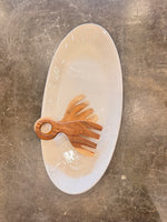 Relish Large Oval Platter Cream