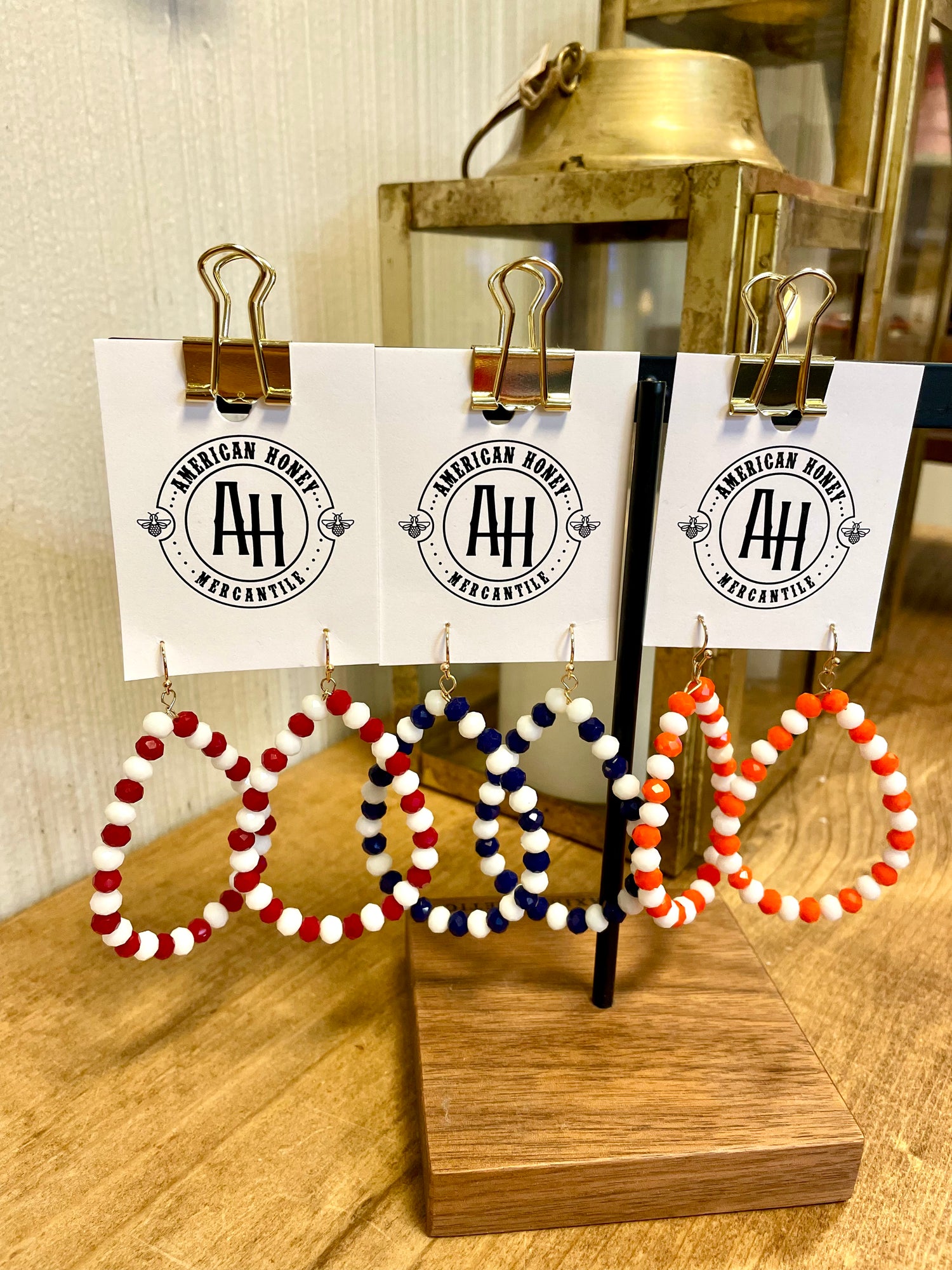 Beaded Teardrop Earrings