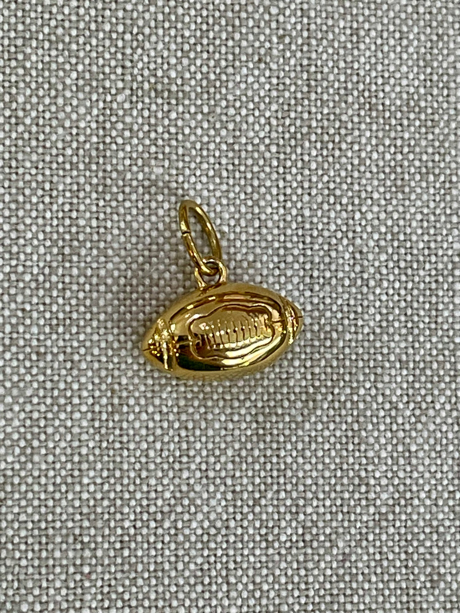 Gold Football Charm