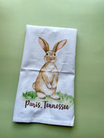 Parisian Bunny Tea Towel