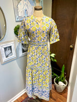 Uncle Frank Banded Block Print Dress