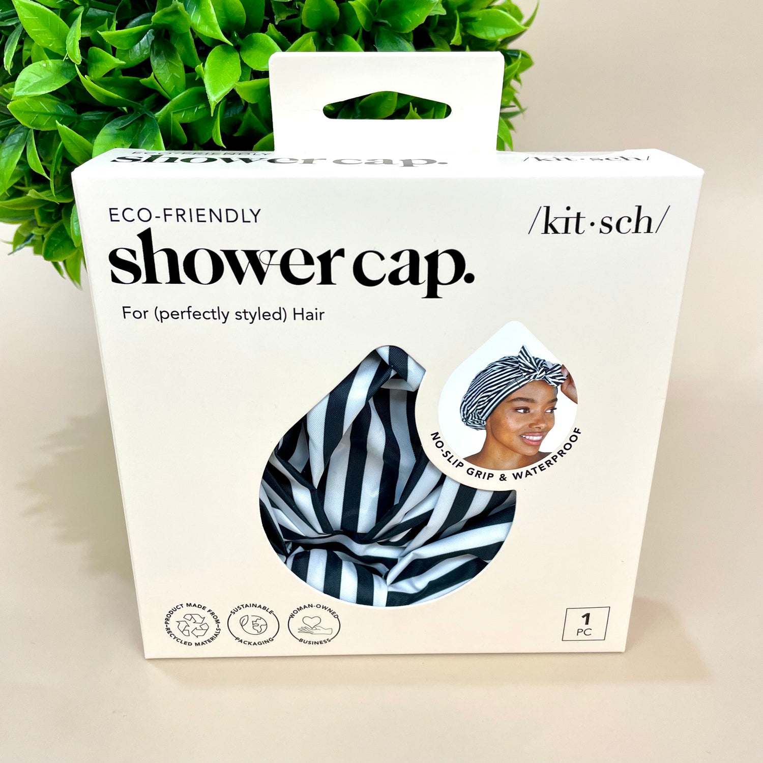 Kitsch Luxury Shower Cap Stripes