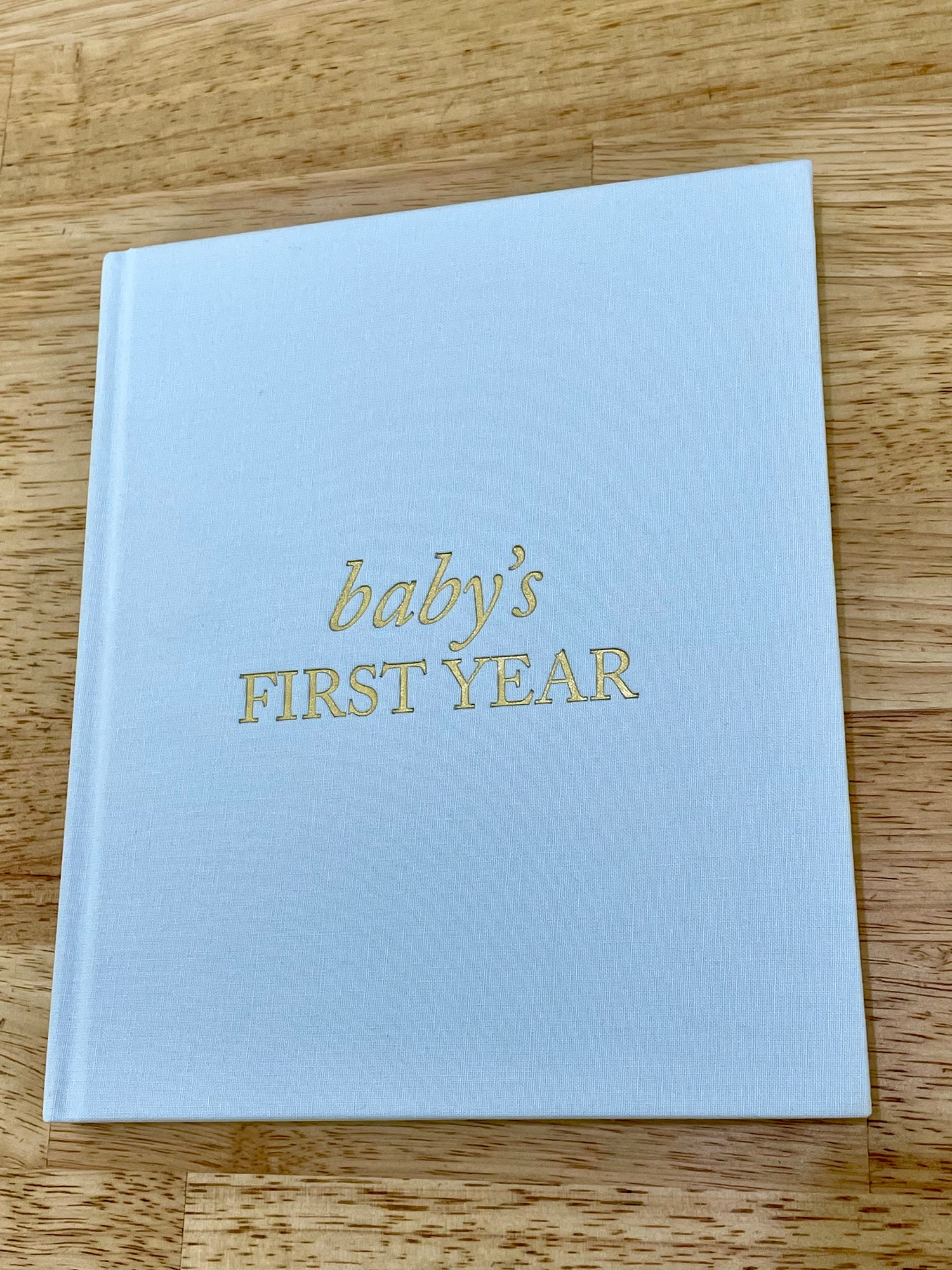 Baby's First Year Sky Blue Memory Book & Photo Album