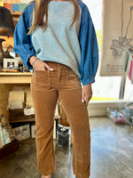 KUT Kelsey Mid Rise Ankle Flare Pant