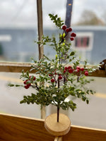 Tree with Red Holly Berries