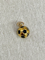 Gold Soccer Ball Charm