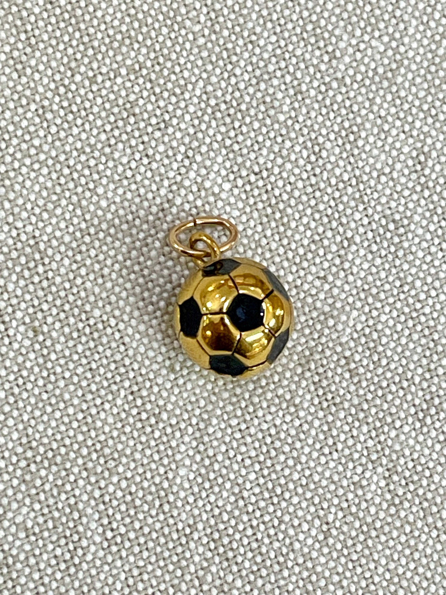 Gold Soccer Ball Charm