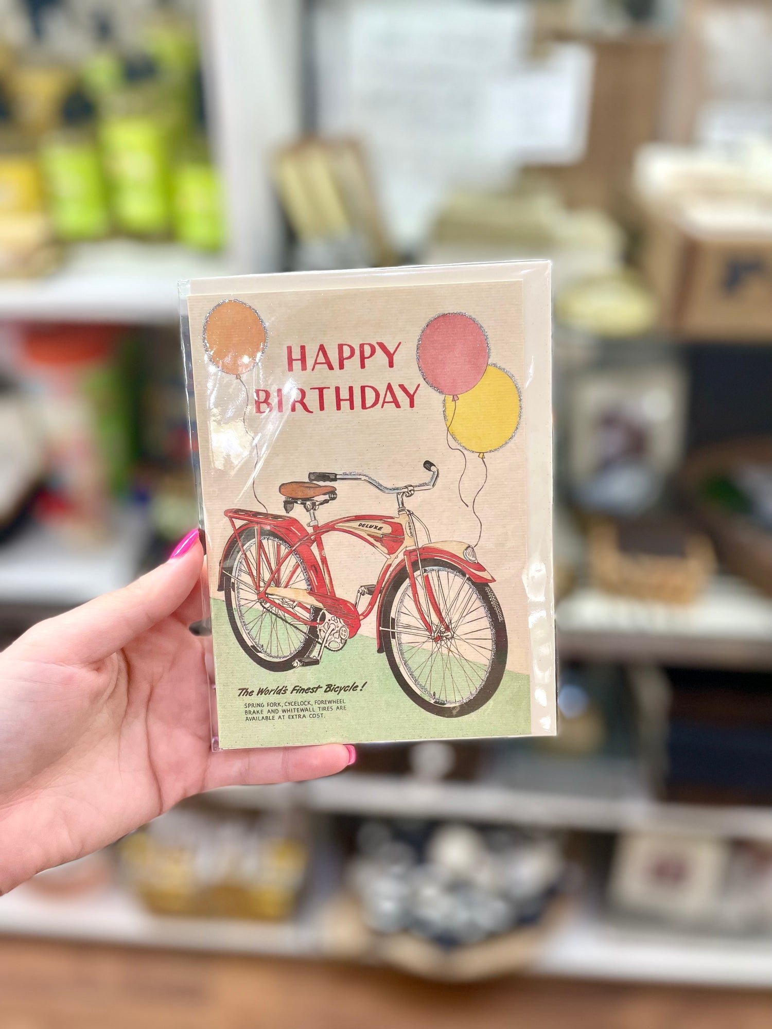 Happy Birthday Bicycle Greeting Card