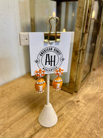 Enamel Football Earring