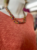Multi Sea Sediment Bead Necklace
