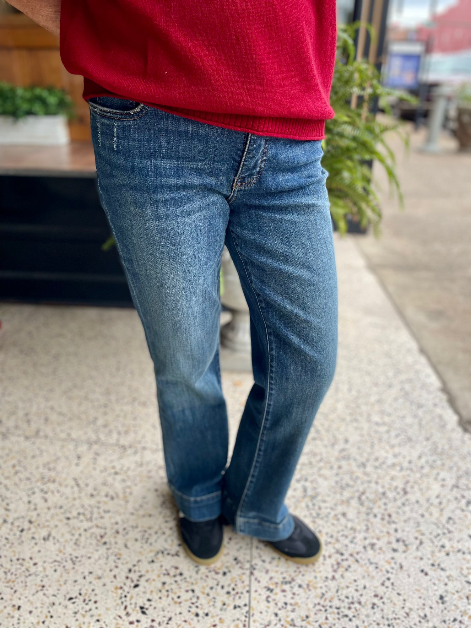 KUT Kelsey High Rise Wide Hem