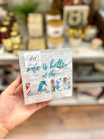 Life is Better at the Lake Cocktail Napkin