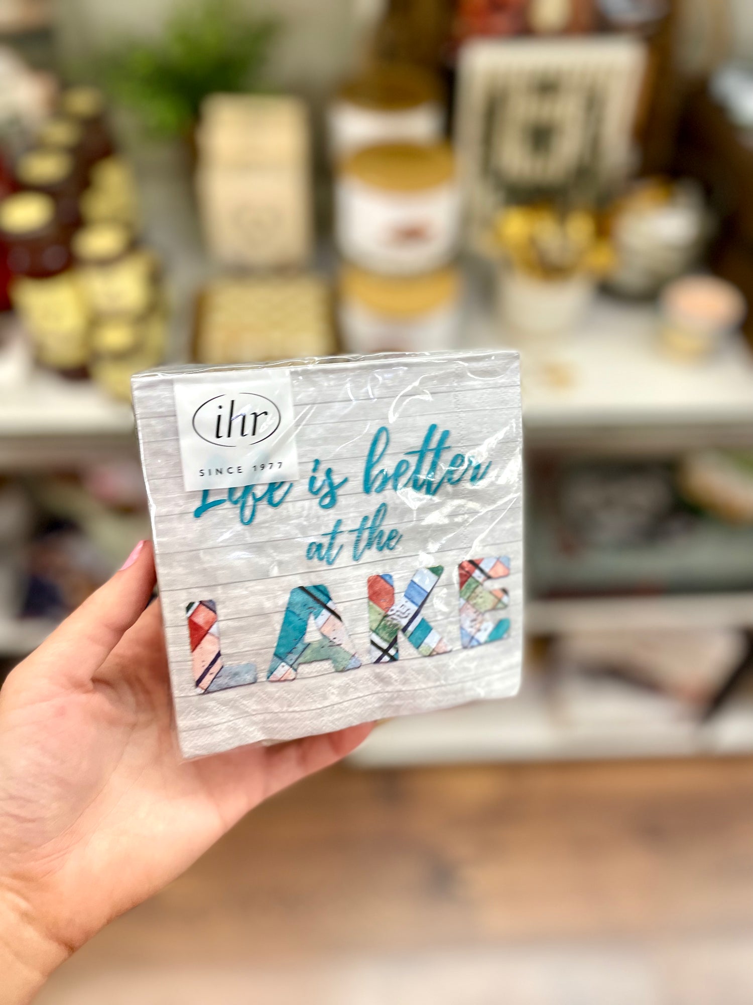 Life is Better at the Lake Cocktail Napkin