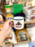 Mug Please Help Smokey Enamel
